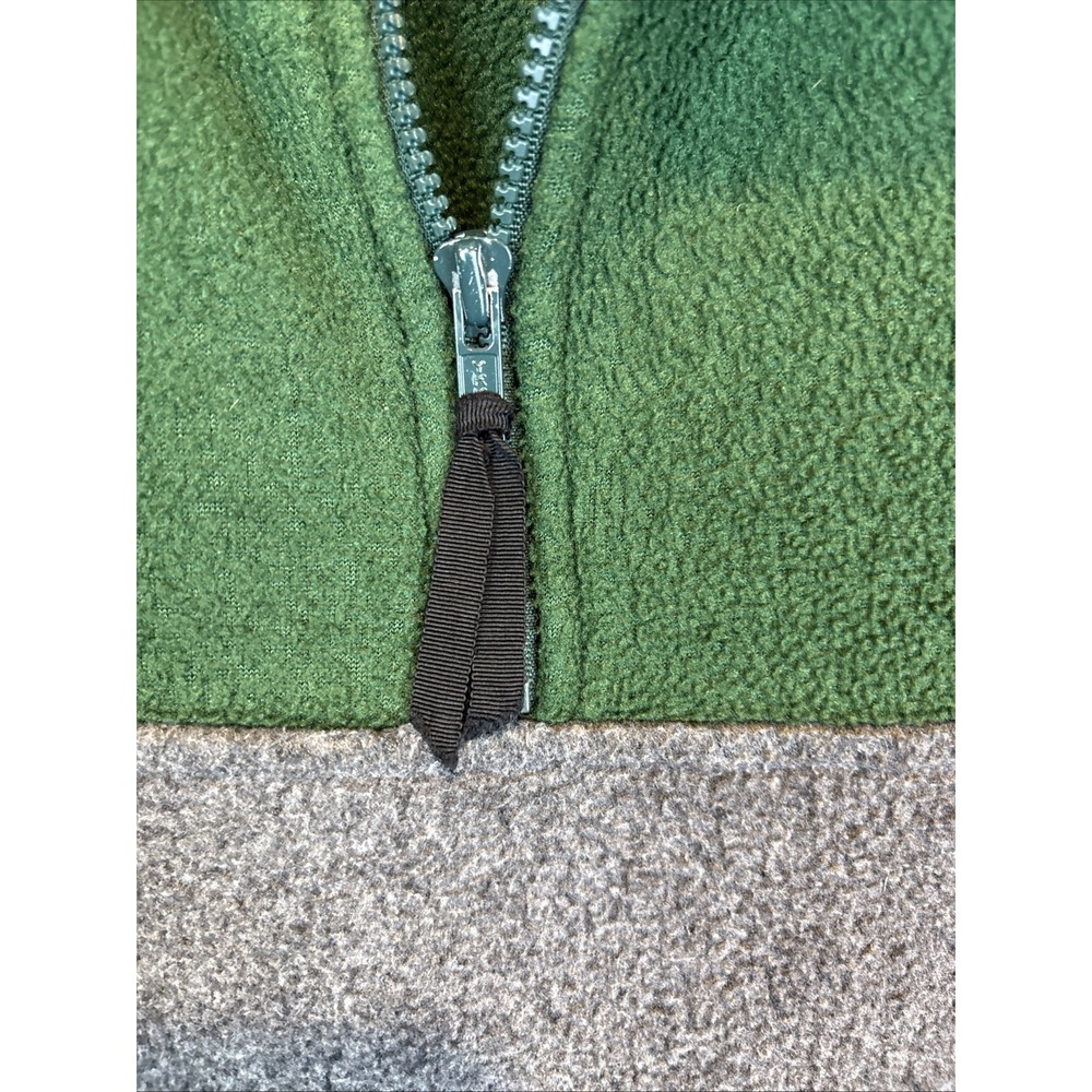 Vintage J Crew Oarsman Jacket Mens XL Green Fleece Pullover Quarter Zip USA Y2K - Picture 3 of 10